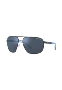 Armani Exchange okulary przeciwsłoneczne męskie kolor granatowy. Kolor: niebieski #3