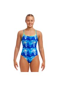 FUNKITA - Strój kąpielowy damski jednoczęściowy na basen plażę Funkita. Kolor: niebieski