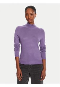 LOLA CASADEMUNT Golf LF2515007 Fioletowy Regular Fit. Typ kołnierza: golf. Kolor: fioletowy. Materiał: wiskoza #1