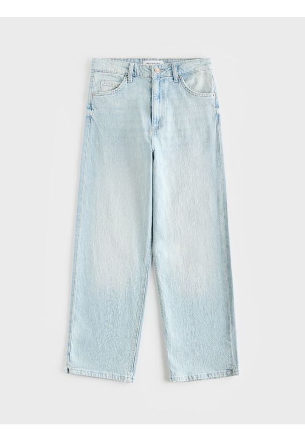 Reserved - Jeansy straight fit - niebieski. Kolor: niebieski