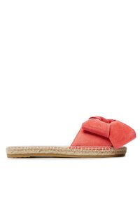 Manebi Espadryle Sandals With Bow R 3.3 J0 Pomarańczowy. Kolor: pomarańczowy. Materiał: zamsz, skóra