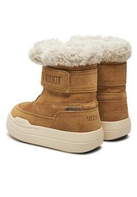 Moon Boot Śniegowce Junior Park Dtrap Boot Suede 80D3440040 Brązowy. Kolor: brązowy. Materiał: zamsz, skóra #4