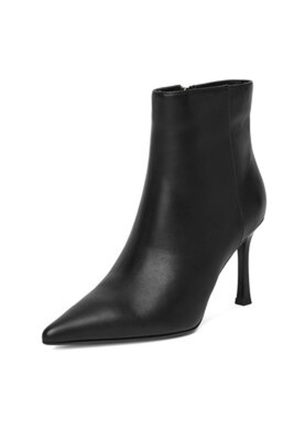 Eva Minge Botki EO-EVA-1278-5781 Czarny. Kolor: czarny. Materiał: skóra