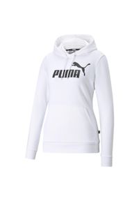 Bluza damska z kapturem Puma Essentiel. Typ kołnierza: kaptur. Kolor: biały. Materiał: materiał. Sport: joga i pilates #1