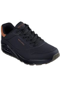 skechers - Buty do chodzenia męskie Skechers Uno. Kolor: czarny. Materiał: syntetyk, materiał. Szerokość cholewki: normalna. Model: Skechers Sport. Sport: turystyka piesza