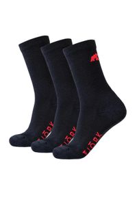 FJORK MERINO - Skarpety Merino Classic Cut - zestaw 3 par. Kolor: czarny. Materiał: poliamid, elastan, wełna. Sport: bieganie #1