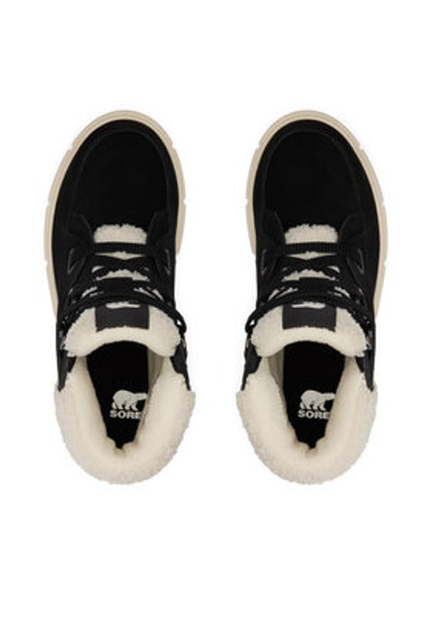 sorel - Sorel Botki Explorer™ III Nw Lace Wp 2077961010 Czarny. Kolor: czarny. Materiał: skóra, zamsz