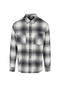 Koszula w kratę Urban Classics. Kolor: czarny, wielokolorowy, biały. Styl: elegancki #1