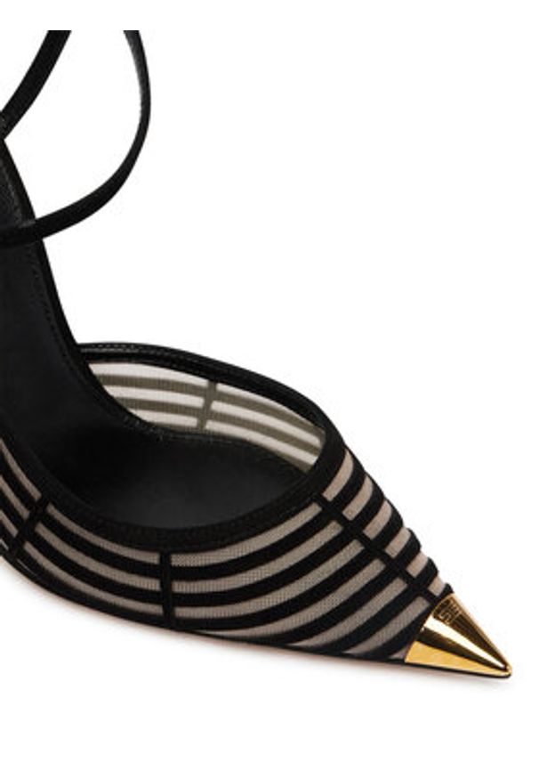 Elisabetta Franchi Szpilki SA-01L-62E2-V740 Czarny. Kolor: czarny. Materiał: skóra, zamsz. Obcas: na szpilce