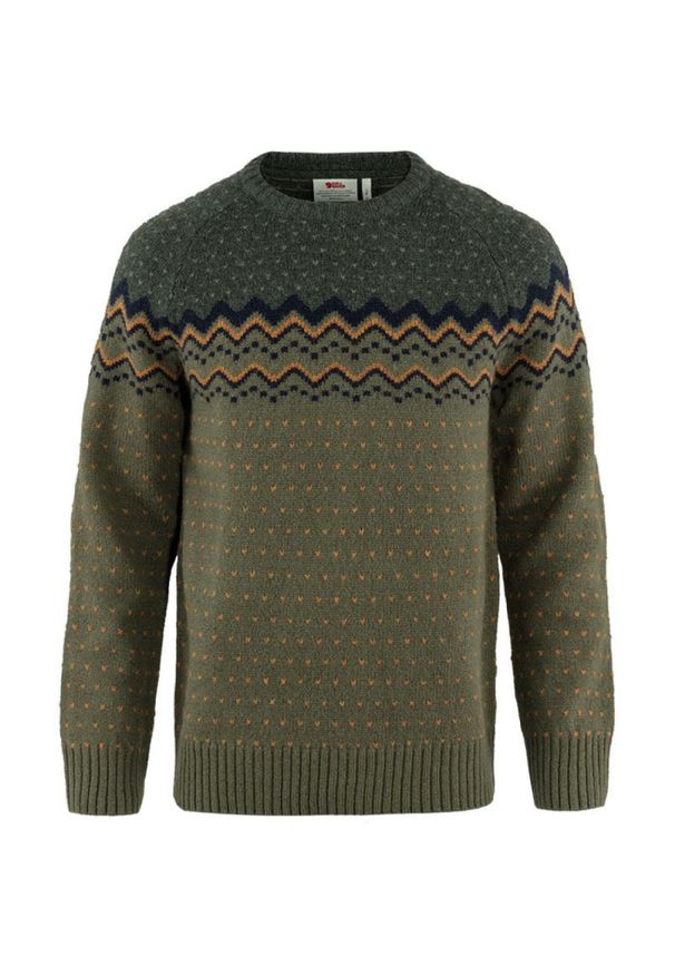 Fjällräven - Sweter męski Fjallraven Ovik Knit Sweater. Kolor: zielony