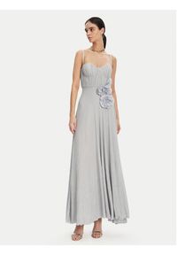 Elisabetta Franchi Sukienka wieczorowa AB-R22-52E2 Błękitny Regular Fit. Kolor: niebieski. Materiał: wiskoza. Styl: wizytowy