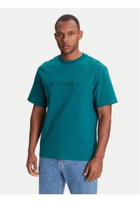 United Colors of Benetton - United Colors Of Benetton T-Shirt 3MI6U109O Zielony Oversize. Kolor: zielony. Materiał: bawełna