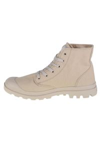 Buty sportowe Sneakersy unisex, Palladium Mono Chrome. Wysokość cholewki: za kostkę. Zapięcie: sznurówki. Kolor: beżowy. Materiał: materiał, syntetyk. Szerokość cholewki: normalna. Sport: turystyka piesza