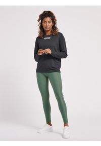 Damskie wysokie legginsy Hummel TE Tola. Kolor: szary. Materiał: tkanina. Wzór: nadruk. Sport: fitness