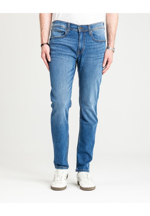 Męskie Spodnie jeansowe Mustang Style Orlando Slim Denim Blue 1016625 5000 682