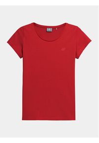 4f - 4F T-Shirt 4FAW23TTSHF0906 Czerwony Slim Fit. Kolor: czerwony. Materiał: bawełna #6
