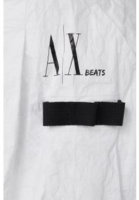 Armani Exchange spódnica 3LYN26.YNTYZ kolor biały mini prosta. Kolor: biały. Materiał: tkanina. Wzór: aplikacja #3