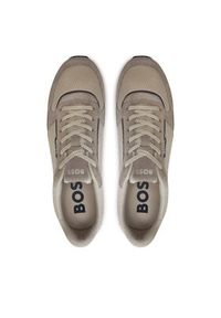 BOSS - Boss Sneakersy Kai Runn Hsdme 50517358 Beżowy. Kolor: beżowy