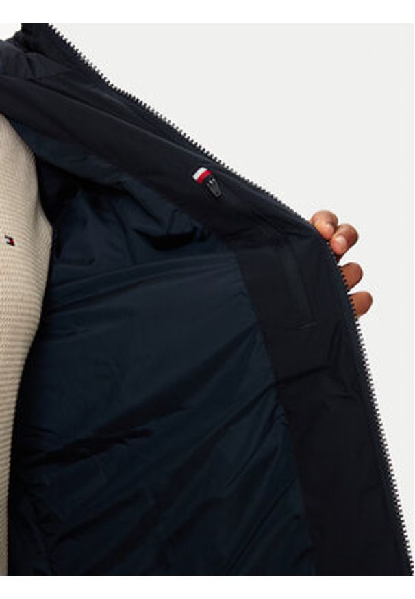 TOMMY HILFIGER - Tommy Hilfiger Kurtka puchowa MW0MW37368 Granatowy Regular Fit. Kolor: niebieski. Materiał: syntetyk