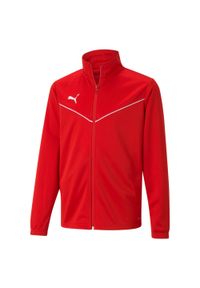 Bluza dla dzieci Puma teamRISE Training Poly Jacket Jr czerwona. Kolor: czerwony. Materiał: poliester. Sport: piłka nożna
