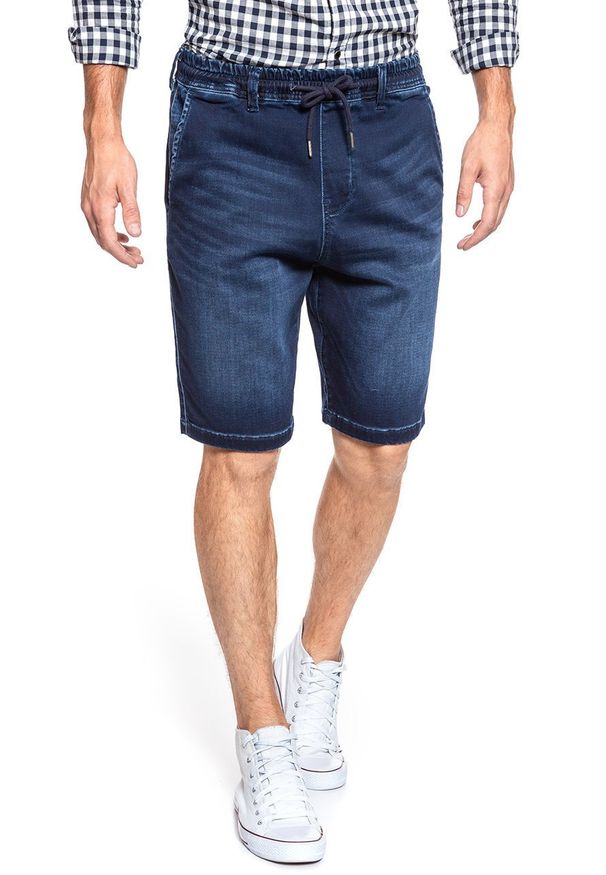 Mustang - SPODENKI MUSTANG Palm Beach Shorts Denim Blue 1009605 5000 842. Stan: podwyższony. Materiał: denim