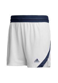 Adidas - Szorty sportowe męskie adidas. Kolor: niebieski, wielokolorowy, biały. Materiał: materiał. Sport: fitness