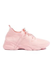 SHELOVET - Damskie różowe buty sportowe Shelovet. Kolor: różowy