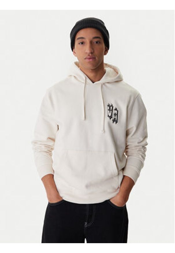 RVCA Bluza All Seeing Hoodie EVYSF00133 Beżowy Regular Fit. Kolor: beżowy. Materiał: bawełna
