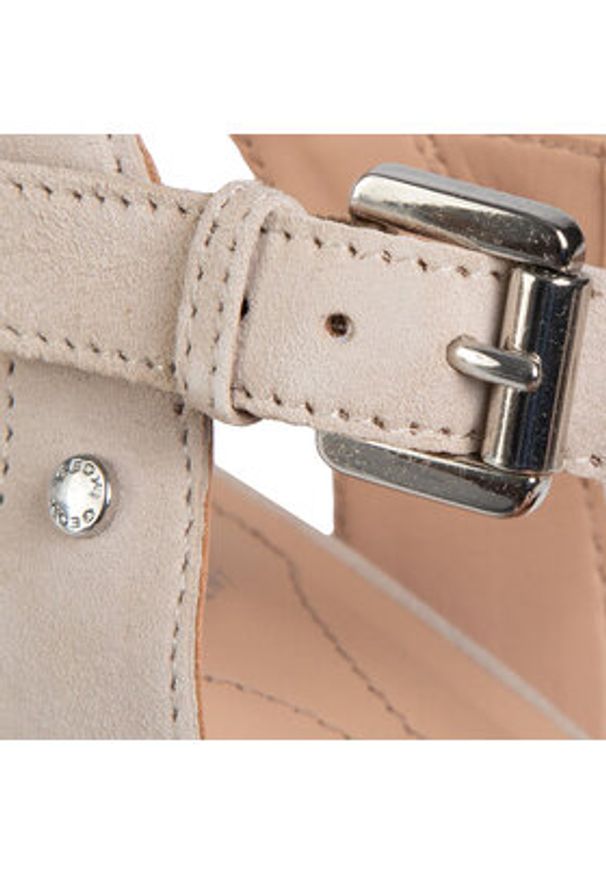 Geox Sandały D Gardenia C D02HBC 00021 C6738 Beżowy. Kolor: beżowy. Materiał: zamsz, skóra