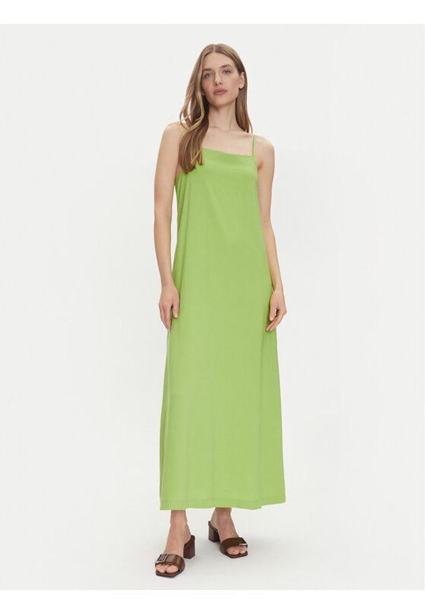 JJXX Sukienka letnia Breeze 12269731 Zielony Loose Fit. Kolor: zielony. Materiał: len. Sezon: lato