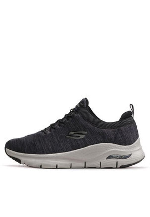 skechers - Skechers Sneakersy Waveport 232301/BKGY Szary. Kolor: szary. Materiał: materiał