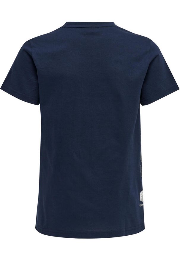 Hummel - Koszulka Sportowa T-Shirt Hmlmove Grid Cotton T-Shirt Kid. Kolor: niebieski. Materiał: bawełna, jersey