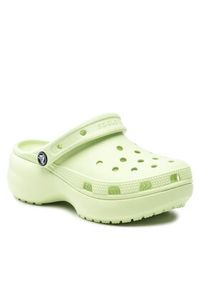 Crocs Klapki Classic Platform Clog 206750 Zielony. Kolor: zielony. Obcas: na platformie #6