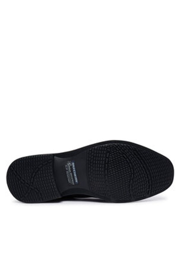 skechers - Skechers Półbuty 204190/BLK Czarny. Kolor: czarny. Materiał: skóra