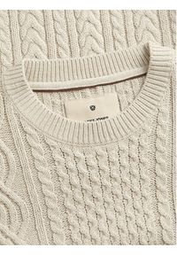 Jack & Jones - Jack&Jones Sweter Blusean 12283486 Beżowy Regular Fit. Kolor: beżowy. Materiał: bawełna #4