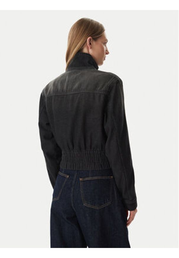 Adidas - adidas Kurtka jeansowa KD3918 Czarny Regular Fit. Kolor: czarny. Materiał: bawełna