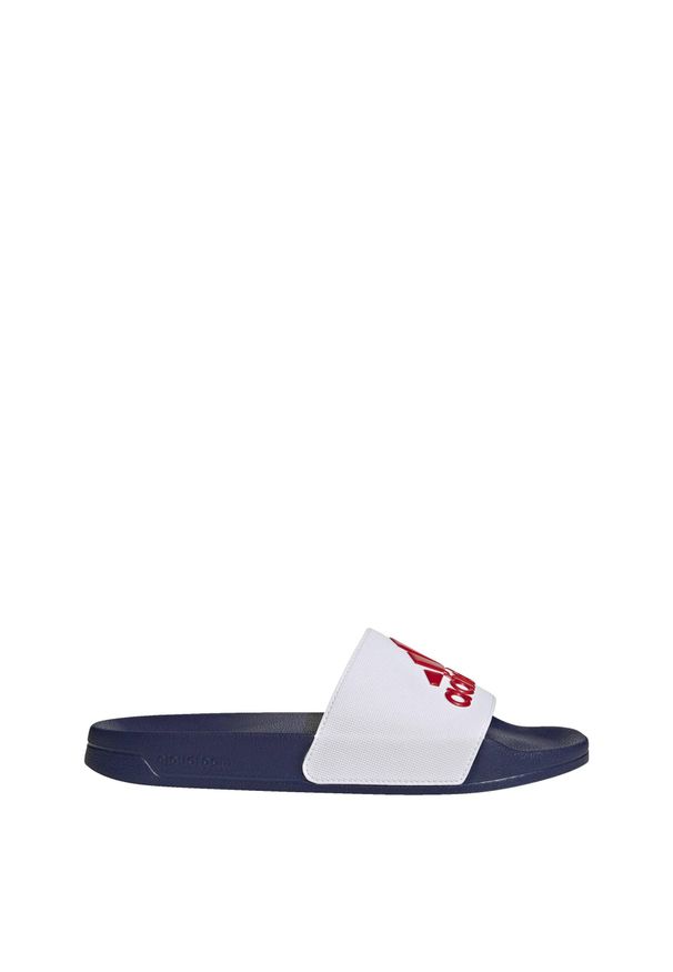 Adidas - adilette Shower Slides. Kolor: biały, niebieski, czerwony, wielokolorowy