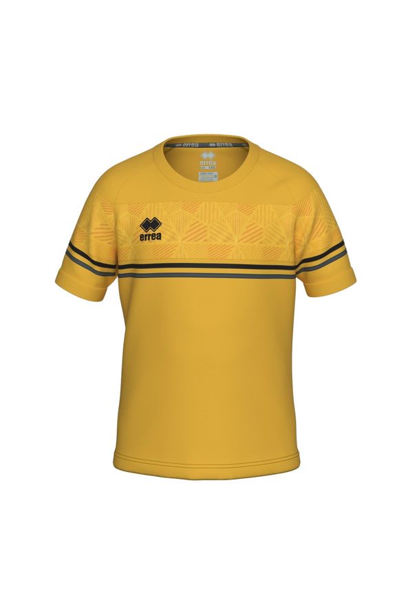 ERREA - Koszulka dziecięca Errea diamantis. Kolor: żółty, wielokolorowy, czarny. Długość rękawa: krótki rękaw. Długość: krótkie