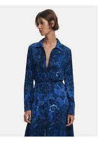 Desigual Sukienka koszulowa Licuado 25WWVW23 Niebieski Regular Fit. Kolor: niebieski. Materiał: wiskoza. Typ sukienki: koszulowe #5