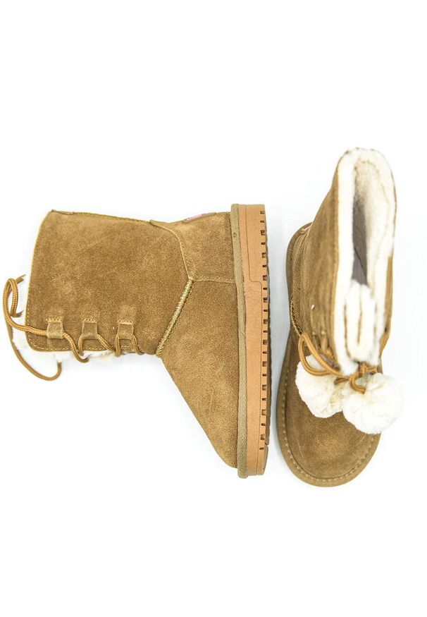 Buty Pepe Jeans Diss Plush, Dzieci. Kolor: brązowy. Materiał: zamsz, materiał. Sezon: zima