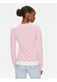 Gaudi Sweter 411BD53024 Różowy Regular Fit. Kolor: różowy. Materiał: wiskoza
