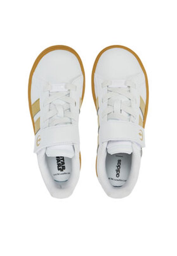 Adidas - adidas Sneakersy Star Wars Grand Court 2.0 IH1135 Biały. Kolor: biały. Materiał: skóra. Wzór: motyw z bajki