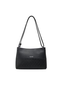 Calvin Klein Torebka Ck Mixmedia Convertible Bag_Mono K60K613170 Czarny. Kolor: czarny. Materiał: skórzane