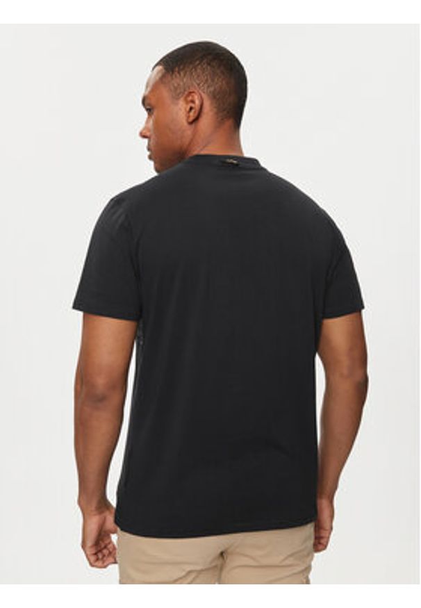 Napapijri T-Shirt S-Turin NP0A4HQG Czarny Regular Fit. Kolor: czarny. Materiał: bawełna