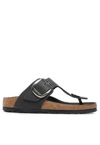 Birkenstock Japonki Gizeh Big Buckle 1023337 Czarny. Kolor: czarny. Materiał: nubuk, skóra #5