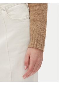 DKNY Sweter DJ4R0424 Beżowy Regular Fit. Kolor: beżowy. Materiał: bawełna