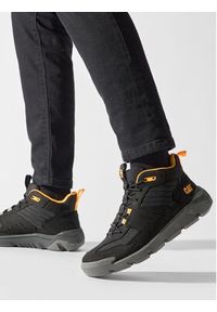 CATerpillar Sneakersy Crail Mid P725600 Czarny. Kolor: czarny. Materiał: skóra, nubuk