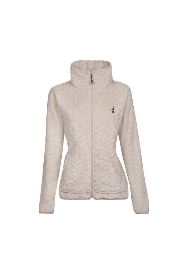 Aulp - Bluza polarowa damska AULP VIRLO Ciepła Rozpinana z kołnierzem. Kolor: beżowy. Materiał: polar. Sezon: zima. Sport: narciarstwo