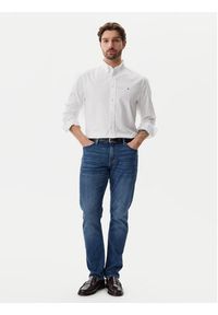 TOMMY HILFIGER - Tommy Hilfiger Koszula Core Flex MW0MW39988 Biały Regular Fit. Kolor: biały. Materiał: bawełna #4