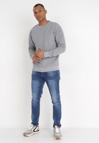 Born2be - Szara Bluza Hypnol. Typ kołnierza: bez kaptura. Kolor: szary. Materiał: jeans, polar, dzianina. Styl: klasyczny #8